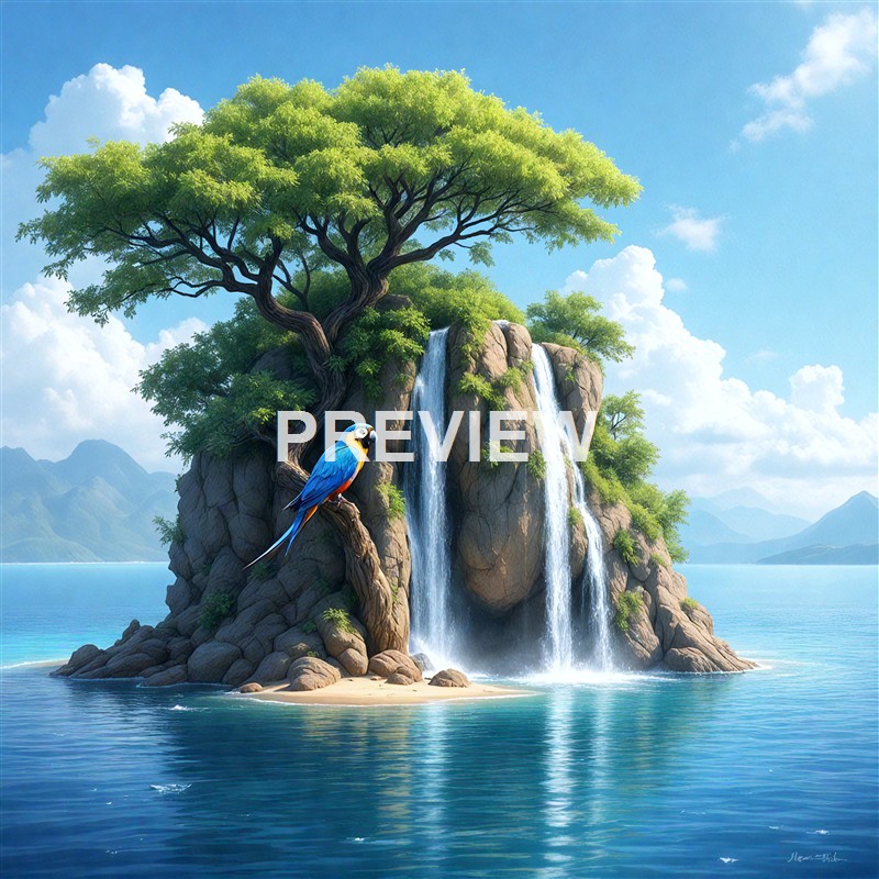 an-island-with-a-waterfall-and-a-rare-colorful-bird-s (25)_250320195506_Filename Text 2_00978_Filename Text 3_result